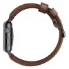 NOMAD Traditional Band - Horween ādas siksniņa Apple Watch 46mm/49mm, rūsgani brūna, melna aparatūra