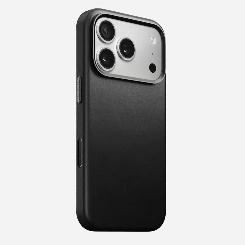 NOMAD Traditional Leather Case for iPhone 17 Pro - Black (MagSafe Compatible)