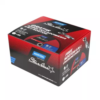 NORTON STARLINE Griešanas disks 230mm x 1.9mm 50 gab. + Lādēšanas kabelis