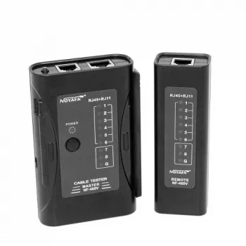 NOYAFA NF-468V tīkla un telefona kabeļu testeris RJ-45/RJ-11, UTP/STP, līdz 100m
