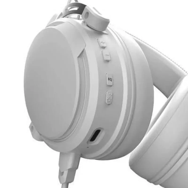 Nubi NH1 vadu virsauss spēļu austiņas ar RGB apgaismojumu, 50mm skaļruņiem, trokšņu izolējošu mikrofonu - baltas