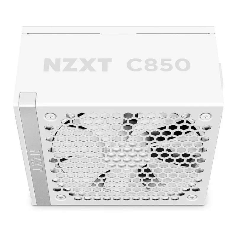 NZXT C850 Gold ATX 3.1 pilnībā modulārs barošanas bloks - 850W, 80 PLUS Gold, balts