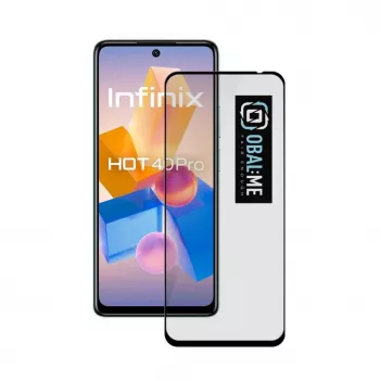 OBAL:ME 5D stikla ekrāna aizsargs Infinix Hot 40 Pro melns