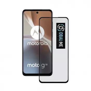OBAL:ME 5D stikla ekrāna aizsargs Motorola G32 melns
