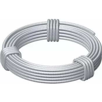 OBO BETTERMANN cinkota tērauda stiepļu trose 5mm x 10m, 6x7 konstrukcija, DIN 3055, 14,7 kN pārrāvuma slodze (5303222)