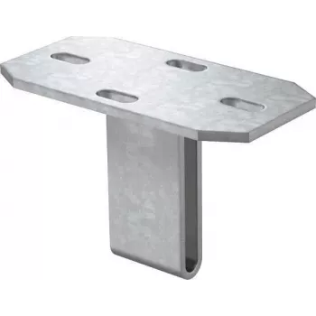 OBO Bettermann KU 7 pamatplāksne US 7 atbalsta stabam, karsti cinkots tērauds, 100x100x7 mm 6349102