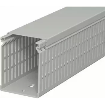 OBO BETTERMANN vadu kanāls LK4 N 80x60x2000mm pelēks PVC ar spraugām kabeļu pārvaldībai 6178229