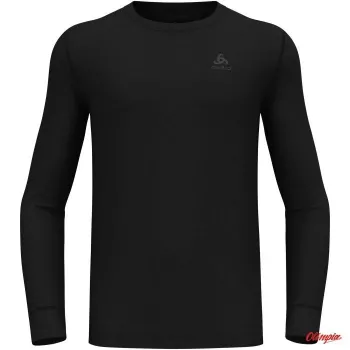 Odlo BL Top Crew Neck Long Sleeve Merino 200 Vīriešu apakškrekls, melns, L izmērs