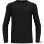 Odlo BL Top Crew Neck Long Sleeve Merino 200 Vīriešu apakškrekls, melns, L izmērs
