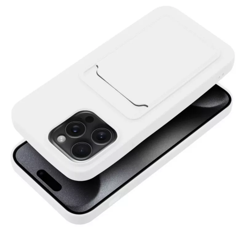 OEM Maciņš iPhone 15 Pro Max Card Case Balts