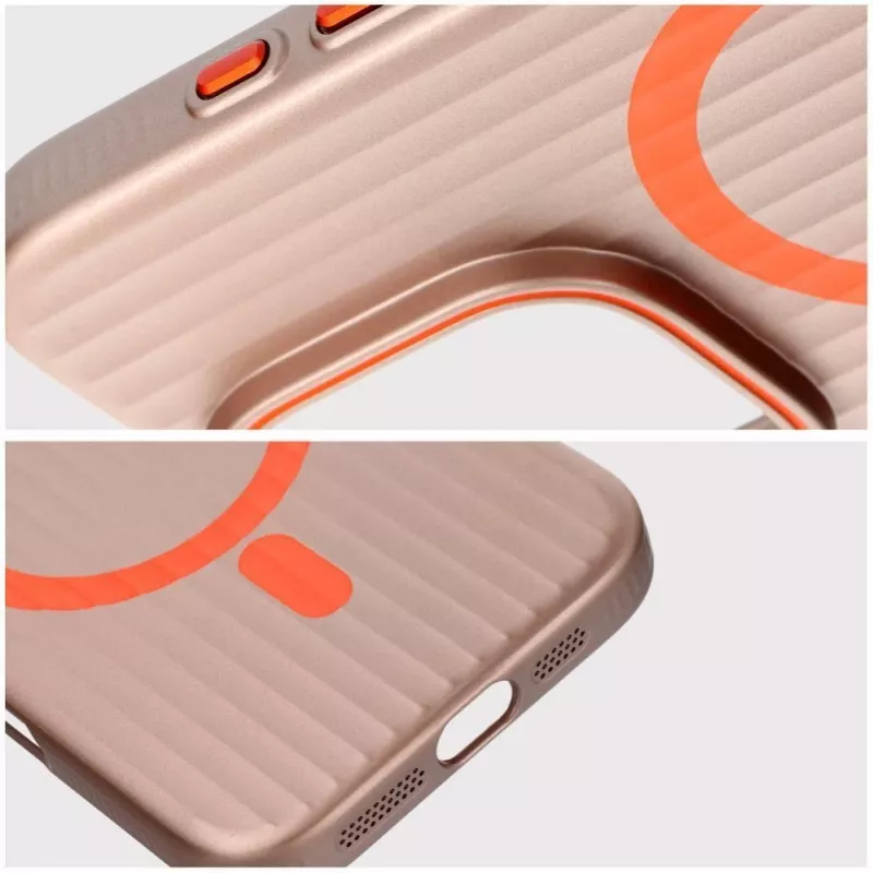 OEM Maciņš iPhone 15 Pro Max Simply Saderīgs ar MagSafe Titanium Desert