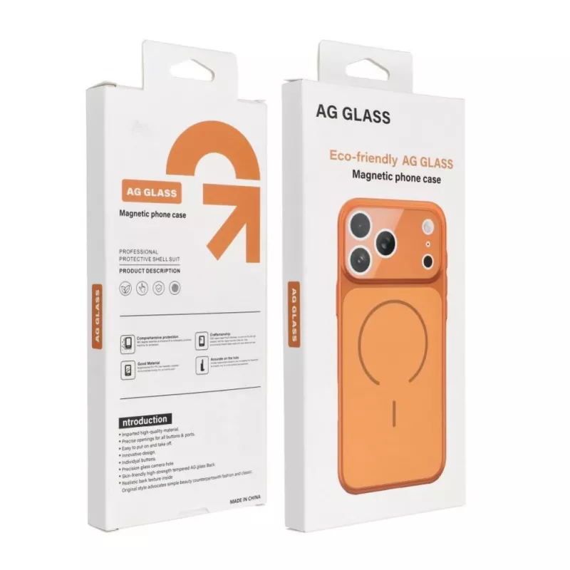 OEM Maciņš iPhone 17 AIR Make 17 saderīgs ar MagSafe Oranžs