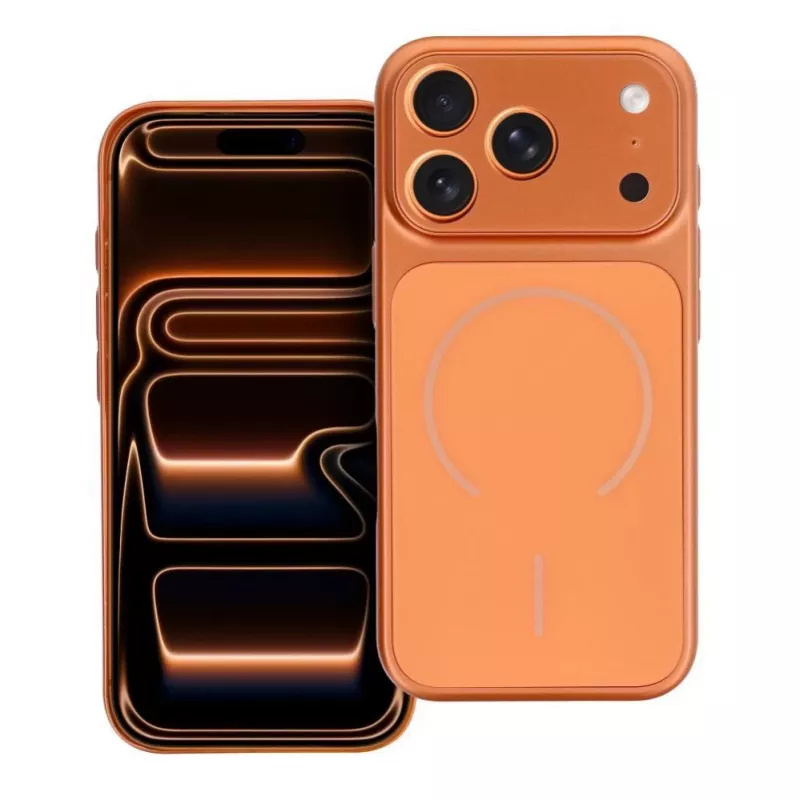 OEM Maciņš iPhone 17 AIR Make 17 saderīgs ar MagSafe Oranžs