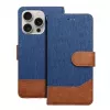 OEM Flip Case iPhone 16 Pro Max Jeans Book Blue