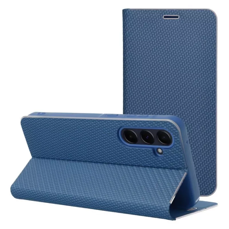 OEM Flip Case Samsung A54 5G Luna Book Carbon Blue