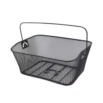 OEM aizmugurējais velosipēda grozs FSBKT-033 melns tērauda stieple 20L