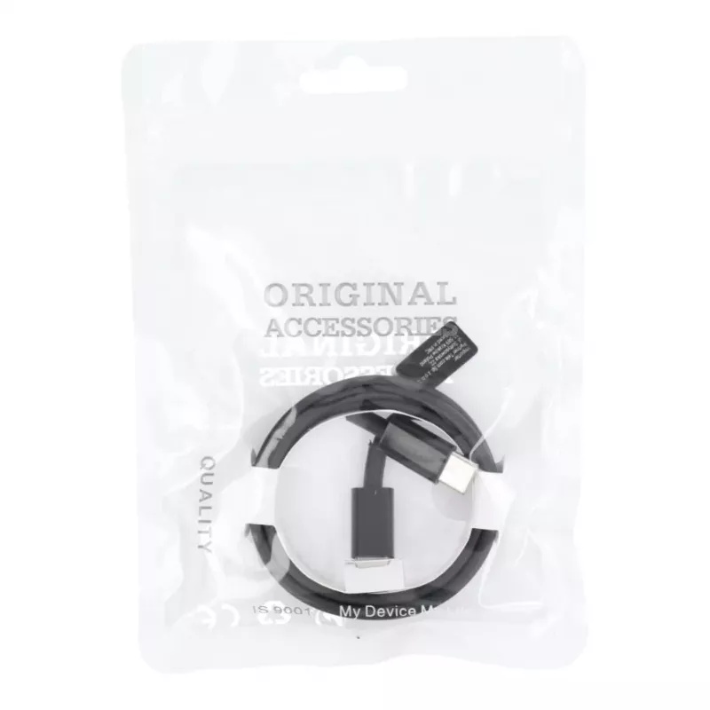 OEM USB-C uz USB-C PD 40W kabelis 1m melns