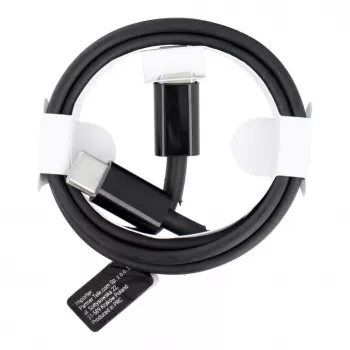 OEM USB-C uz USB-C PD 40W kabelis 1m melns