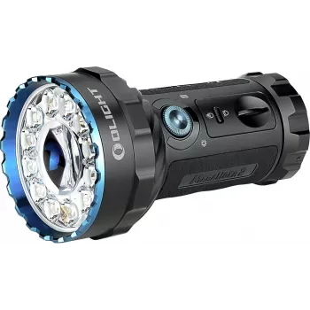 OLIGHT Marauder 2 LED Laternas 14 000 lūmenu 800 m staru kūļa attālums Melns