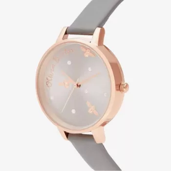 OLIVIA BURTON Wishing Star Sieviešu Pulkstenis OB16PQ03 34 mm Rožu Zelts