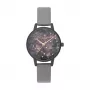 OLIVIA BURTON Sieviešu abstrakto ziedu pulkstenis OB16AD50 - 30 mm rožu zelta nerūsējošais tērauds