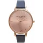 Olivia Burton Sieviešu Lielā Ciparnīca Pulkstenis OB13BD13B 38mm Roze Zelts un Pelēks