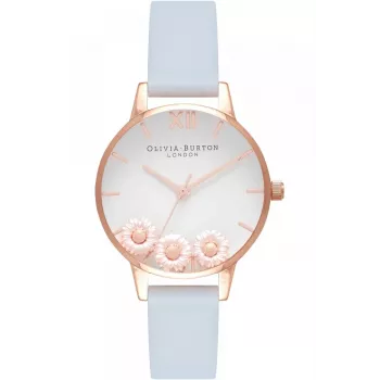 OLIVIA BURTON Sieviešu debesu pulkstenis OB16CH04 - 30mm rožu zelta nerūsējošais tērauds