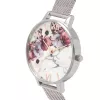 OLIVIA BURTON Sieviešu Meant To Bee kvarca pulkstenis OB16MF09 38 mm rozā zelta nerūsējošā tērauda siets