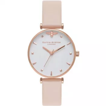 OLIVIA BURTON Sieviešu Mini Ciparnīca Roza Zelts Nerūsējošais Tērauds Pulkstenis OB16AM95