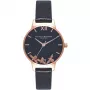 Olivia Burton Sieviešu OB16CH06 Kvarca Hronogrāfa Pulkstenis 30 mm Pelēka Āda