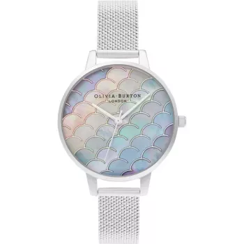 Olivia Burton Sieviešu pulkstenis OB16US46 34 mm Sudraba Nerūsējošā tērauda sietiņš