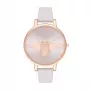 Olivia Burton Sieviešu Sparkle Bee Pulkstenis OB16AM158 - 38mm Roze Zelta Nerūsējošā Tērauda Siets