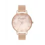 Olivia Burton Sieviešu Sparkle Butterfly Pulkstenis OB16SP01 38mm Pelēka Āda