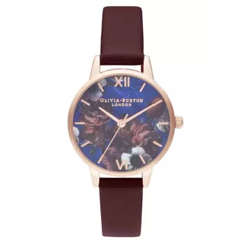 Olivia Burton Sieviešu Sparkle Butterfly Pulkstenis OB16SP10 - Roze Zelts 38mm