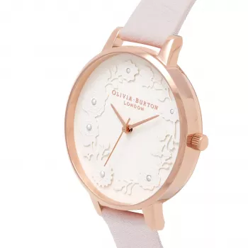 Olivia Burton Sieviešu Pulkstenis OB16AR01 30mm Roze Zelts Nerūsējošais Tērauds Siets