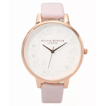 Olivia Burton Sieviešu Pulkstenis OB16AR01 30mm Roze Zelts Nerūsējošais Tērauds Siets