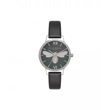 OLIVIA BURTON Sieviešu pulkstenis OB16BB13 30 mm Melns ciparnīca Ādas siksniņa