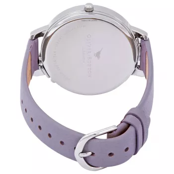 OLIVIA BURTON Sieviešu pulkstenis OB16CB05 38mm Rožu zelta nerūsējošā tērauda korpuss, bēšs ādas siksniņa