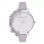 OLIVIA BURTON Sieviešu pulkstenis OB16CB05 38mm Rožu zelta nerūsējošā tērauda korpuss, bēšs ādas siksniņa