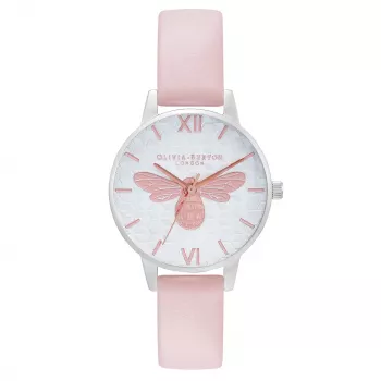 OLIVIA BURTON Sieviešu pulkstenis OB16FB25 Rožu zelts 30 mm