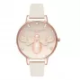 OLIVIA BURTON Sieviešu pulkstenis OB16GB10 34 mm Pelēks mirdzošs ciparnīca Ādas siksniņa