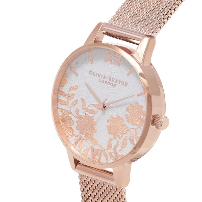 Olivia Burton Sieviešu Pulkstenis OB16MV79 38mm Roze Zelts Nerūsējošā Tērauda Siets
