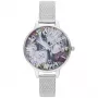 Olivia Burton Sieviešu Pulkstenis OB16US11 34mm Rožu Zelta Nerūsējošais Tērauds un Ceriņu Vegāna Āda