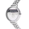 Olivia Burton Sieviešu Pulkstenis OB16VS07 (34 mm) - Rožu zelta toņa nerūsējošā tērauda korpuss, Pelēka ādas siksniņa