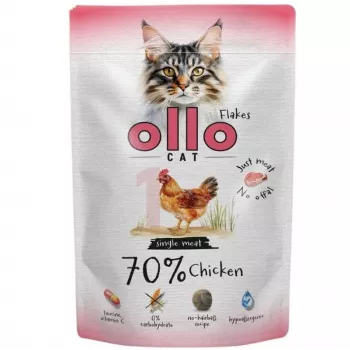 Ollo Mitrā kaķu barība paciņā ar vistu 85g