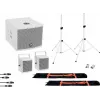Omnitronic 20000837 aktīvais 8 collu PA skaļrunis ar Bluetooth, USB/SD, 800W maksimālā jauda, balts