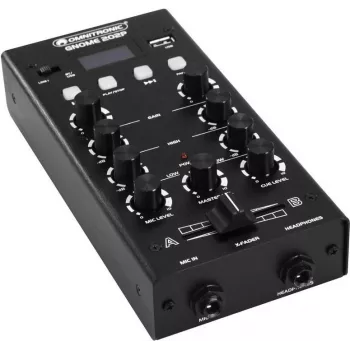 OMNITRONIC GNOME-202P Mini mikseris melns 10006885