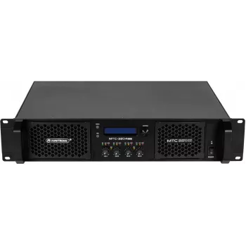OMNITRONIC MTC-3204DSP 4 kanālu jaudas pastiprinātājs ar DSP, 4 x 800 W pie 4 omi, Class D, 1U statīva montāža 10452431