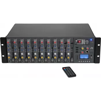 Omnitronic RM-1422FXA 14 kanālu analogais mikseris ar 16 efektiem, melns 10040302