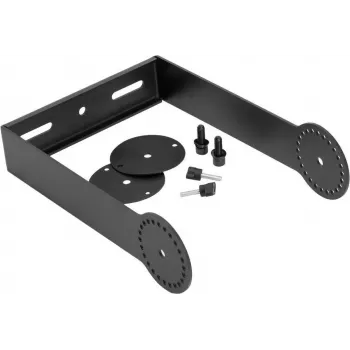 OMNITRONIC grozāmais kronšteins PAS-208/208A MK4 skaļruņiem, sienas/griestu stiprinājums, tērauds, melns, 15 kg slodze 11039571